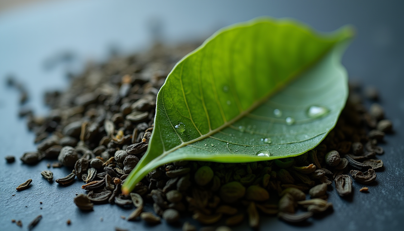 Feuilles de thé Camellia sinensis